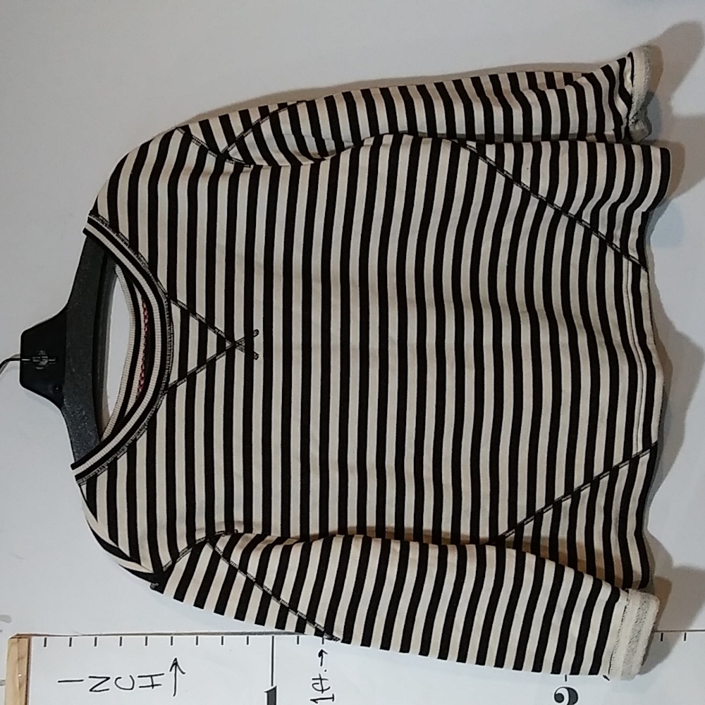 Marc by Marc Jacobs stripped cotton poly sweatshirt M